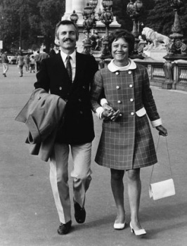 Paul and Irene Mauriat walking