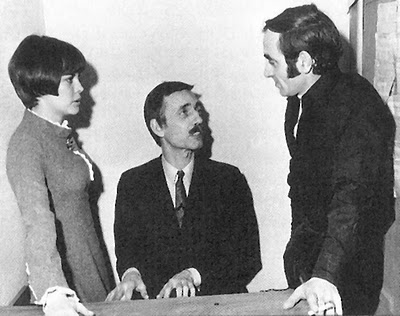 Mireille Mathieu, Paul Mauriat and Charles Aznavour in 1966